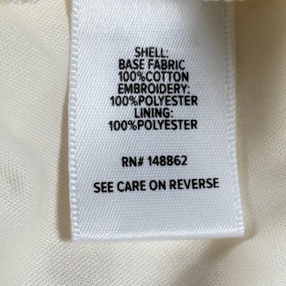 Torrid Belle Isle Tiered Embroidered Floral Maxi Dress Size 22 Whisper White - Picture 9 of 16